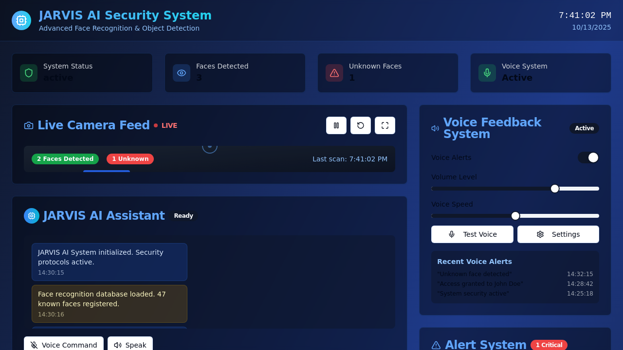 Preview of V2 - AI Face Recognition System