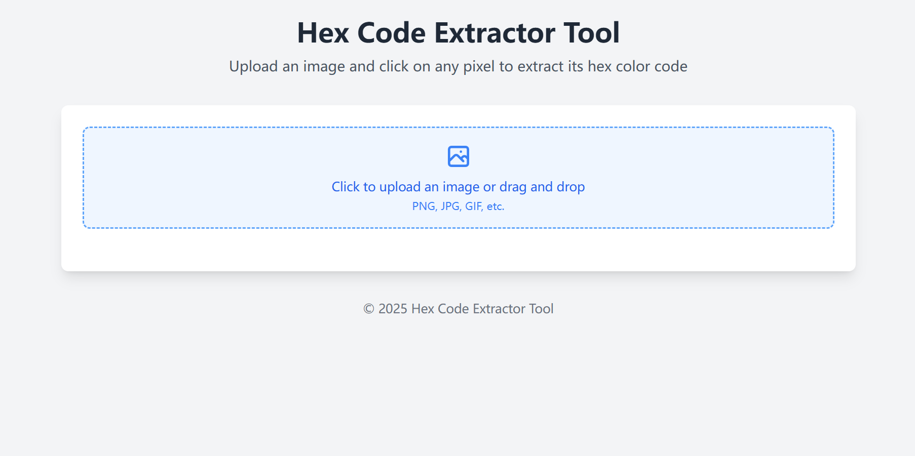 Hex Code Extractor Tool