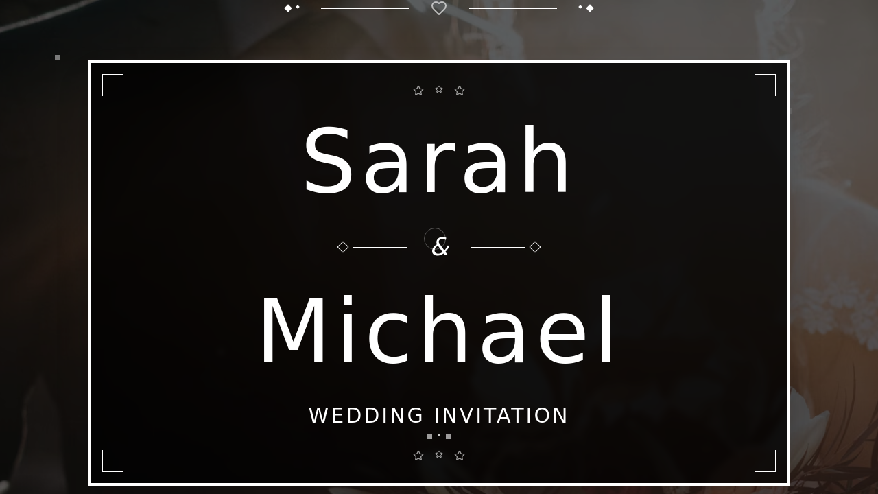Preview of Web App for Wedding Invites
